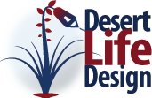 Our stylized Desert Life Design logo