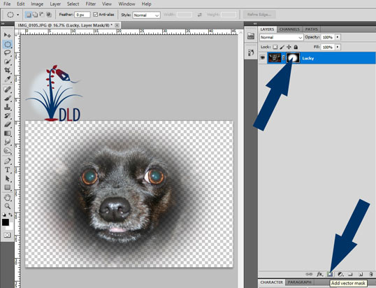 Add layer mask on image